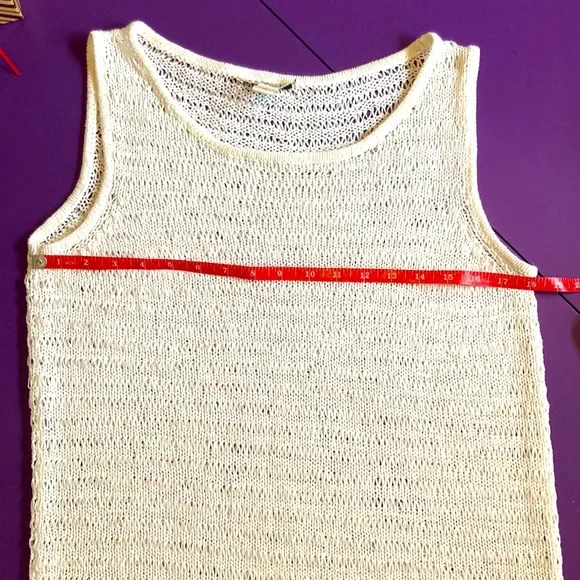 Kenneth Cole loose knit sweater tank Sz M - Picture 9 of 9